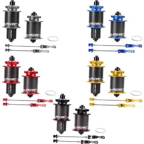 1 Set Bicycle Hubs Sealed Bearing MTB Mountain Bike Hubs Quick Release set 32 Holes Disc Brake QR Front 2 Rear 4 Bearings 6Pawls