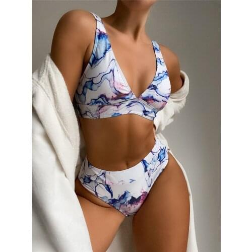 Women Split Two Piece Set Bikini Swimwear Ladies Bikini Set Vintage Bikini Set Sexy Beachwear Bikini Set Swimsuit Bathing Suit
