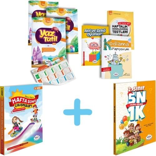 2. Grade Summer Holiday Book Set (2020-2021) - 2. Grade 5 N1K Reading Comprehension Book-2. Grade Weekend Work