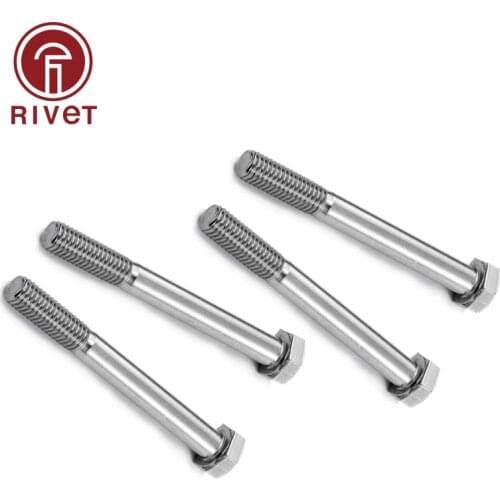 316 DIN931 ISO4014 A4-70 M6 M8 M10 M12 Stainless Steel Partial Half Thread External Hex Hexagon Head Screw 10/20 Pcs