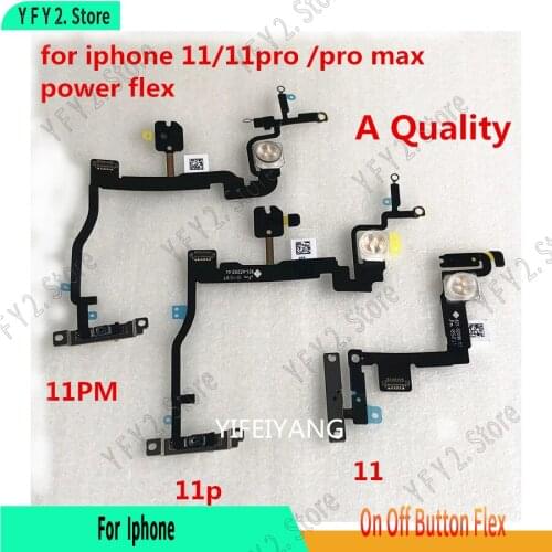 5pcs Original Power Flex Cable For Iphone 11 11 Pro 11 Pro Max Power Button On Off Button Flex Cable