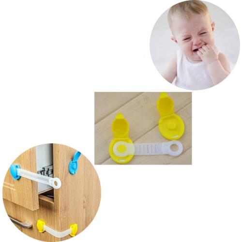 5Pcs/Lot Baby Safety Lock Protection for Children Child Lock Castle Child Safety Security Central Locking Doors Cabinet Drawers