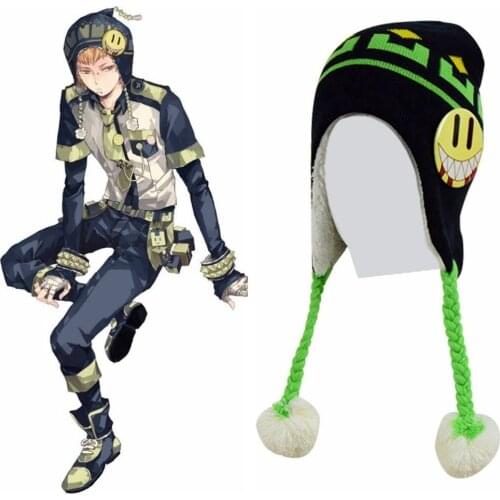 Anime Cos DRAMAtical Murder Noiz Cosplay Hat Cap Set Suit DMMD DRAMAtical Murder Knitted hat Noiz Costumes