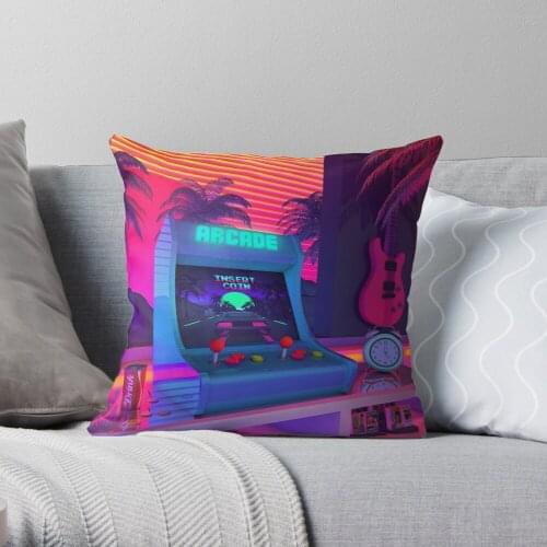 Arcade Dreams Throw Pillow Cushion Cover Polyester throw pillows case on sofa home living room car seat decor 45x45cm