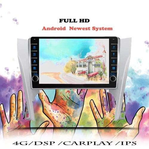 IPS Android 10 Car Radio For Toyota Camry 7 XV 50 55 2011 2012 2013 2014 Navigation GPS Multimedia Player Auto DVD Tape Recorder