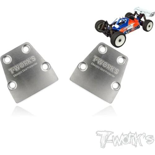 T-WORKS Tekno EB NB48.4 buggy 2PC Rear Chassis Skid Protector anti-scratch sheet chassis protection board Reduce wear RC tool