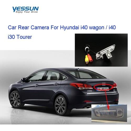 Yessun License Plate Rear View Camera 4 LED Night Vision 170 Degree HD For Hyundai i40 wagon i40 i30 Tourer Rear camera
