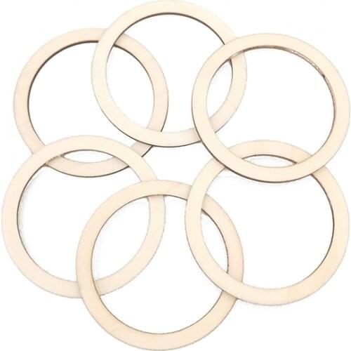 50pcs 2cm Unfinished Wood Circles Round Slices for Christmas Decorations Home Decoration DIY Wood Craft