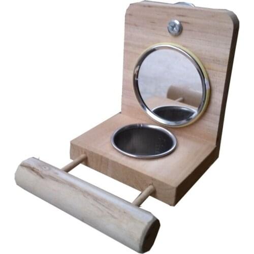 Small And Medium Parrot Supplies Bells Toys Bird Mirror Bird Cage Stand Stand Bar Accessories Pet Products Bird Supplies