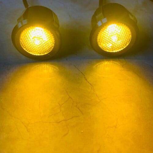 Mini Waterproof Car led flash light Auto Side Rear view Mirror Turn Blinker light 6000K Flood Car Door Puddle Pedal welcome lamp