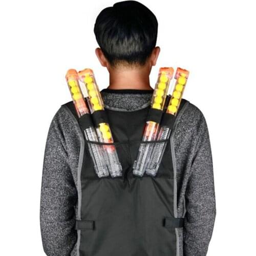 Simple Fashion Easy To Use Vest V-neck Battle Vest Large Capacity Black Ball Battle Vest Can Hold Eight Bullet Clip