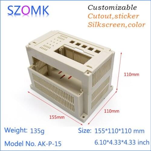 Customizable electronics enclosures for pcb (10 pcs)155*110*110mm plastic equipment case plastic screw box szomk junction box