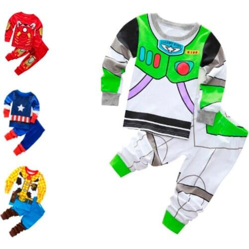 New Baby Boy Pajama Set Children Pyjama Fille Enfant Pijama Cartoon Kid Girl Sleepwear Clothing 1-7Years Boys Girls Clothes