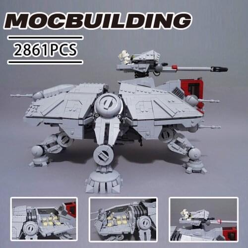 New Star Plan MOC Walking AT-TE Big Model Building Block Space Wars Diy Assembly Bricks Construction Sets Kid Toys xmas Gifts
