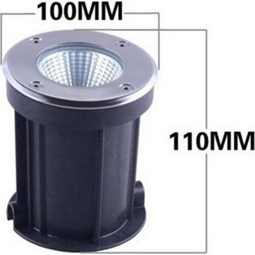 New 15W COB LED Underground Light AC85-265V/DC12V Outdoor Garden Light Buried Lamp IP68 Cold White Warm White Surface Oxidating