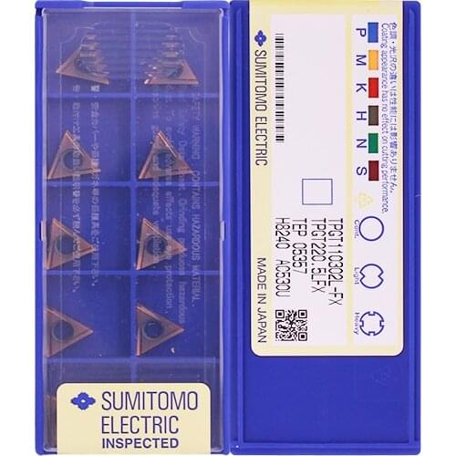 Original Carbide Insert CNC TPGT110302L-FX AC530U Triangular Boring Blade