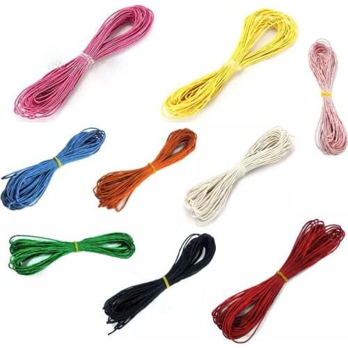 80mm braided elastic rope beaded thread elastic rope fabric craft thread, 9 colors for jewelry making