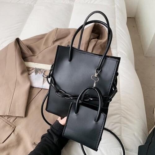 Casual Acrylic Chain Bucket Bags for Women Crossbody Bag Fashion Small Lady Handbags Designer Female Travel PU Shoulder Bags