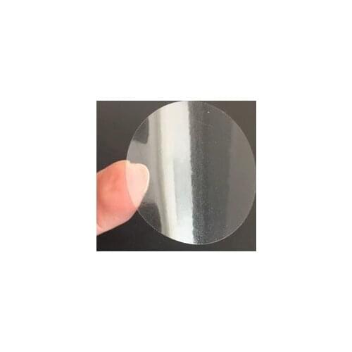 100 pieces 2.5cm blank round square PVC special seal transparent label oval label color printing box carton sticker