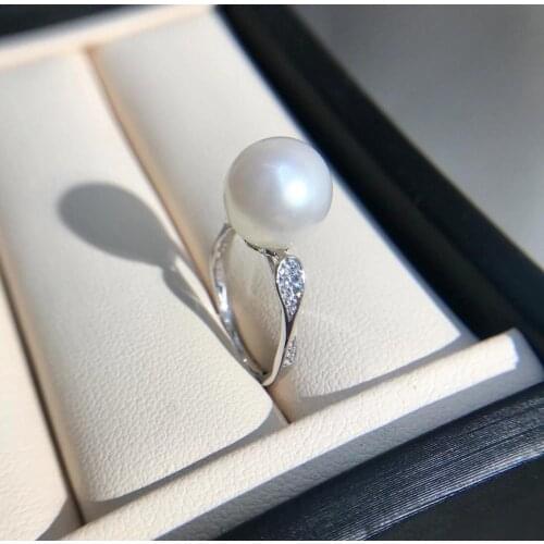 925 Sterling Silver Adjustable Free Size Ring Settings Findings Mountings Parts for Pearl Corals Jade Crystal, 5pcs/lot