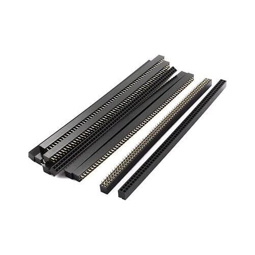 10 Pcs 120Pin Female Dual Row Through Hole Mount Pin Header Strip