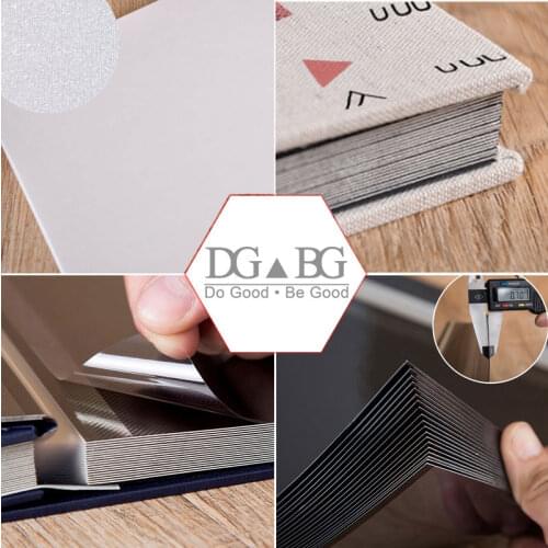 Scrapbook Photo AlbumsLinen Hardcover Magnetic Burlap Cover Self Adhesive Diy Cartoon Wedding Memory Guest Book Portfolio Gift