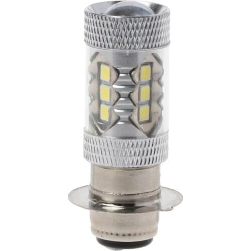PX15D H6 80W 6500K 16 LED White Headlight Fog Light Driving Bulb Lamp For Motorcycle Bicycle Bike