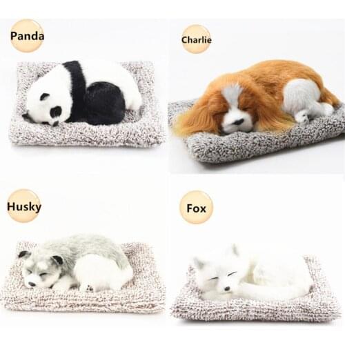 Car Ornament Cute Panda Fox Husky Dashboard Doll Car Decoration Bamboo Charcoal Purify Air Freshener Car Interior Accessories