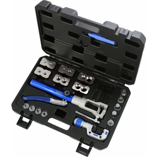Universal 2 in 1 Hydraulic Flaring and Swaging Tool Kit for 5-22mm Soft HVAC Copper Tube Extrusion Tool,not for brake line