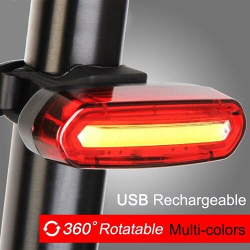 Bicycle taillights Intelligent sensor Brake lights 5 LED USB Road Bike MTB Rear Tail Taillights Night Cycling Reflect Warn Light