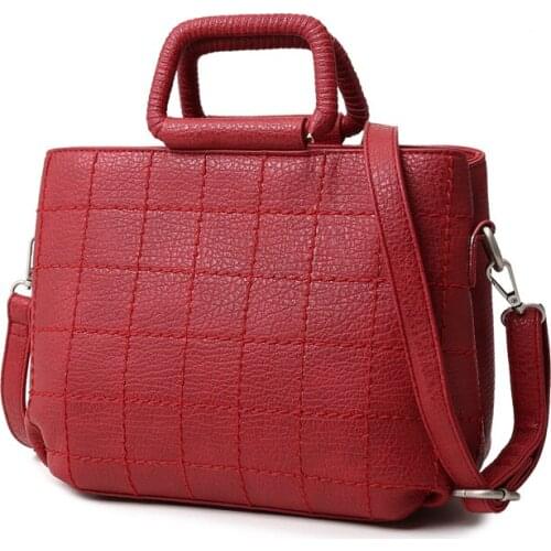 Fashion handbag car stitching ladies bag Europe and the United States big Messenger bag wild simple style handbag ladies bag