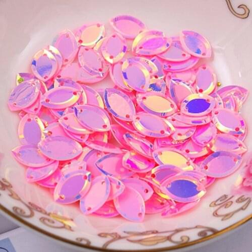 1500pcs 6*13mm wholesale Loose Oval Sequins Paillettes Crafts Sewing Diy,Garment Accessories SOCA613
