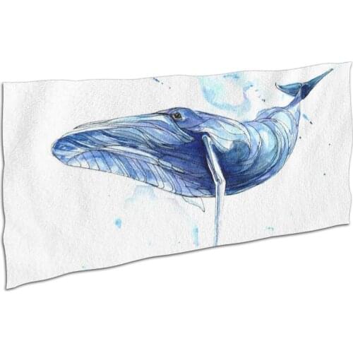 2021 thin 160*80cm summer whale fashion success beach towel micro bubble Swimming Sports Towel Gift