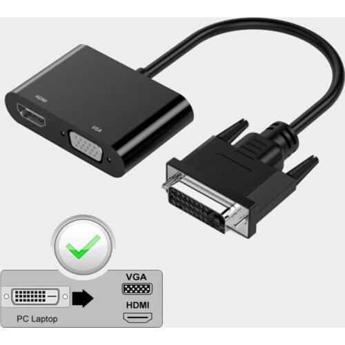 4K HDMI Splitter converter 1080P DVI to VGA HDMI splitter VGA to HDMI converter splitter for PC laptop monitor