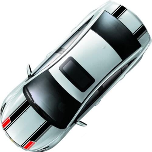 Car Decals Dual Racing stripes 2-8'' for CRUZE Vinyl Graphics Hood Rear Sticker ZC933