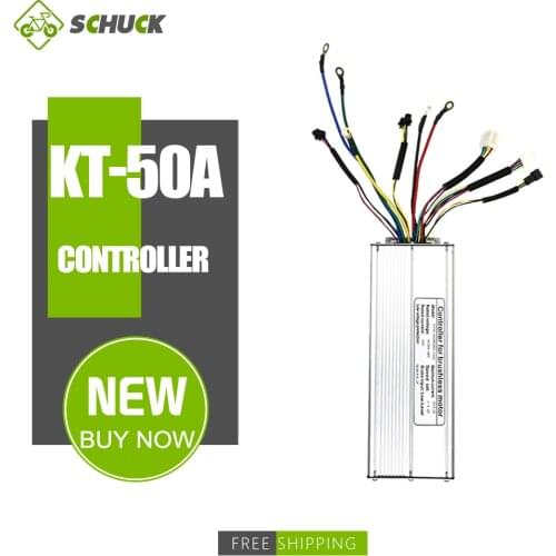 Ebike Brushless Controller KT-50A SM Plug Without Light For 56-90V 3000W 50A BLDC motor control speed For EBike Conversion Kit
