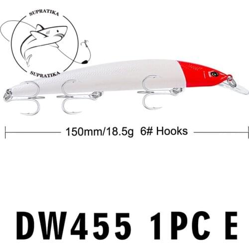 Bionic Bait Fishing Lure Outdoor Artificial ABS Plastic Hard Bait 6# 15cm/18.5g With Sharp Treble Hook 3D Simulation Eyes