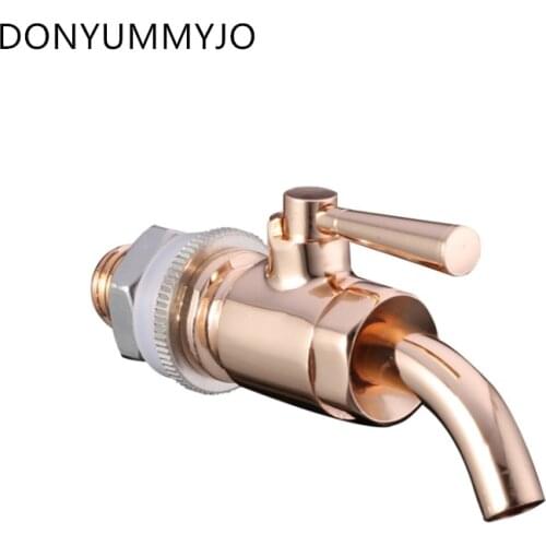 High Quality Brass Rose Gold Oak Barrel Wine Drink Glass Bottle Miniature Faucet 12mm Bibcocks
