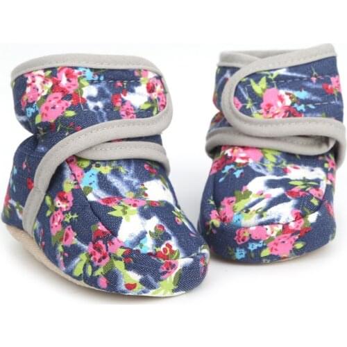 New Baby Boy Girl Shoes New Classic Broken Flowers Newborn Baby Shoes for Boy Girl Prewalker First Walkers Baby Boots Shoes