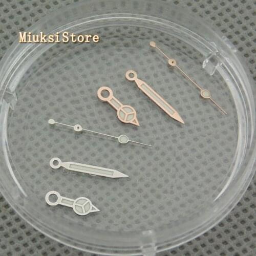 BLIGER silver/rose gold/gold watch hands blue luminous fit NH35 NH36 Miyota 8205 8215 821A Mingzhu DG2813,3804 movement watch
