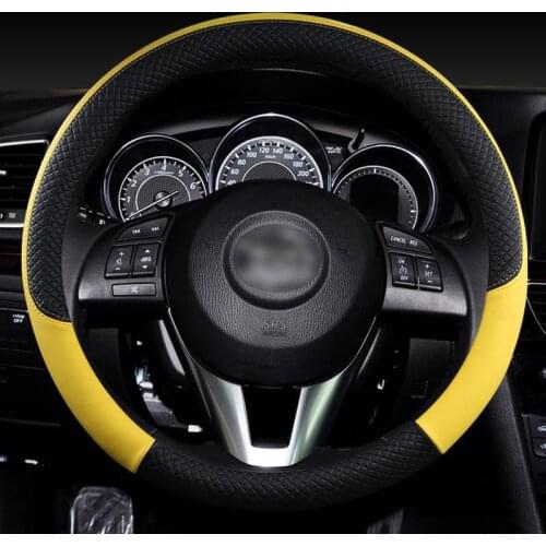 PU Leather Car Steering Wheel Cover steering wheel braid for CX-3 CX-4 CX-5 CX-7 CX-9 Mazda 3 Axela 6 Gh Gj Demio Anti-Slip