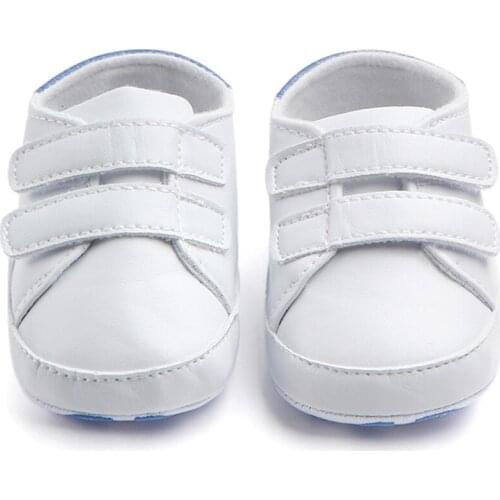 Baby Shoes Artificial Leather Toddler Boys Girls Soft Sole Crib First Walkers White Sneaker Newborn Infant Sandale Bebes Fille