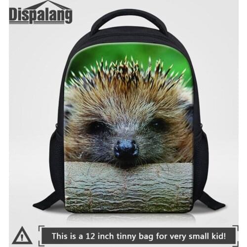 Dispalang Childrens Small Backpack Animal Hedgehog Kids Bookbag 12'' Kindergarten School Bags Toddler Bookbag For Little Girls