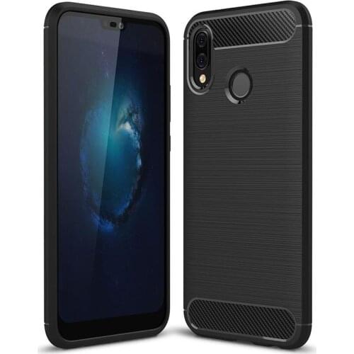 For Huawei P20 Lite Cover Case Carbon Fiber Shockproof TPU Protective Back Case for Huawei P20 Lite Shell Fundas