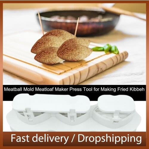 Meatball Mold Manual Kibbeh Meatloaf Maker Plastic Fried Kibbeh Mold DIY Meat Processor For Making Kubba Kitchen Accessories
