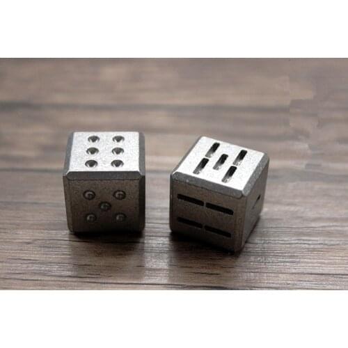 TC4 Titanium Alloy EDC Transport Dice Can Be Red Wine Play Good Product EDC Multi Tools
