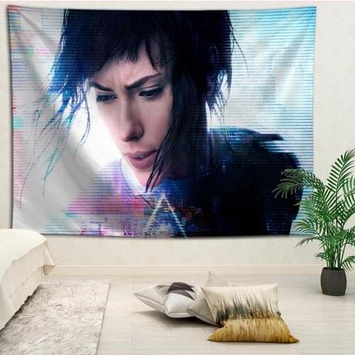 Hot Selling Custom Ghost In The Shell Wall Tapestry Home Decorations Wall Hanging Tapestries For Living Room Bedroom More size