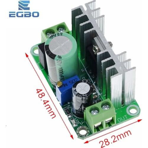 LM317T DC-DC Adjustable Converter Buck Step Down Circuit Board Module Linear Regulator Power Supply with rectifier filter