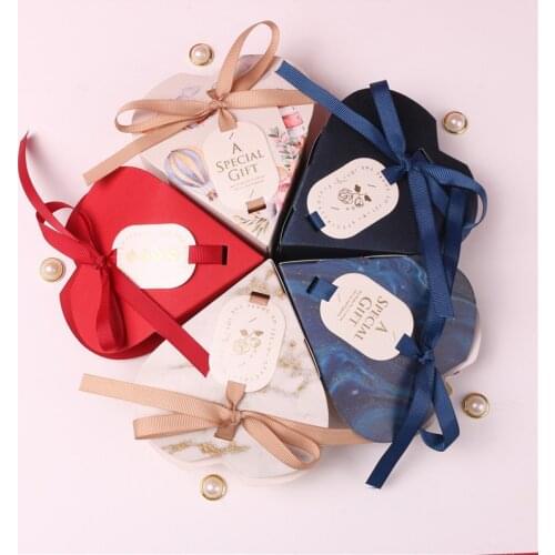 Multicolor Candy Boxes Heart Shape Travel Gift Box Paper Wedding Birthday Christmas Favor Present Boxes Packing Favor Boxes