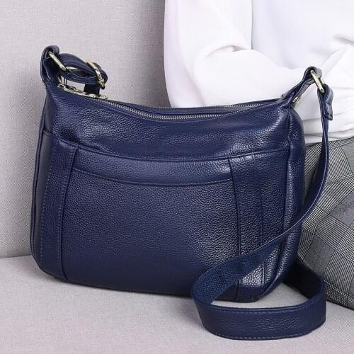 Genuine Leather Shoulder Bag Womens Luxury Handbags Designer Fashion Crossbody Bags for Women Messenger Bag Female Tote Purse